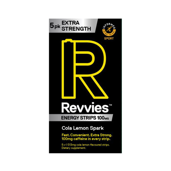 Revvies Extra Strength Energy Strips 5pk 100mg