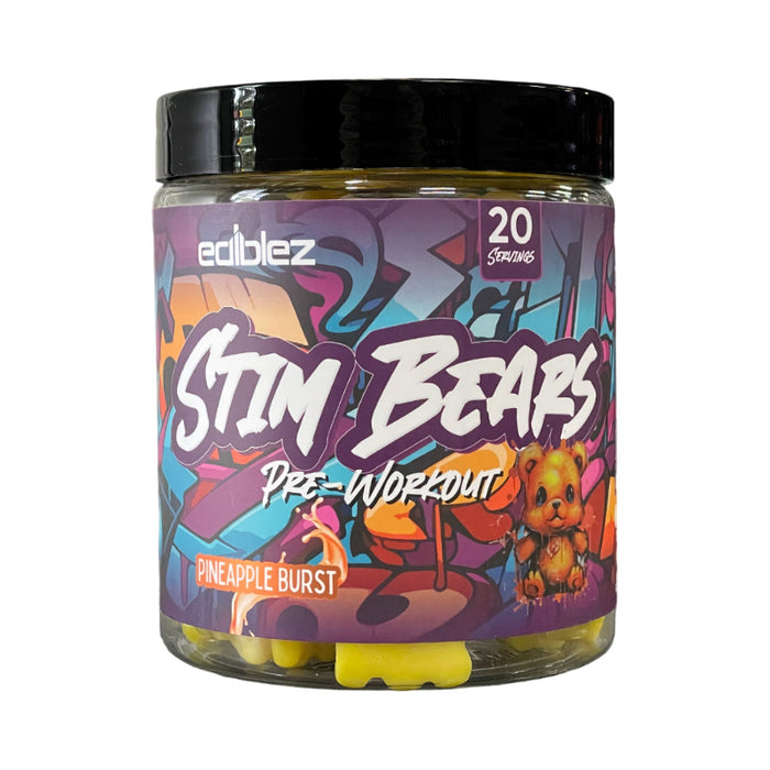 Ediblez Stim Bears Pre-Workout Gummies