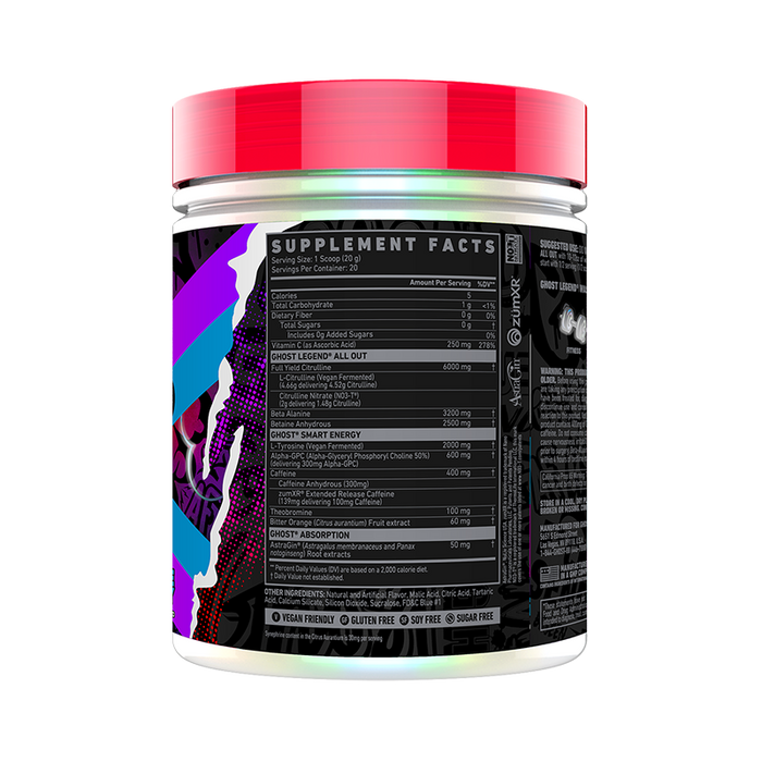 Ghost Legend Blue Raspberry GHOST LEGEND ALL OUT — Unchained Supplements