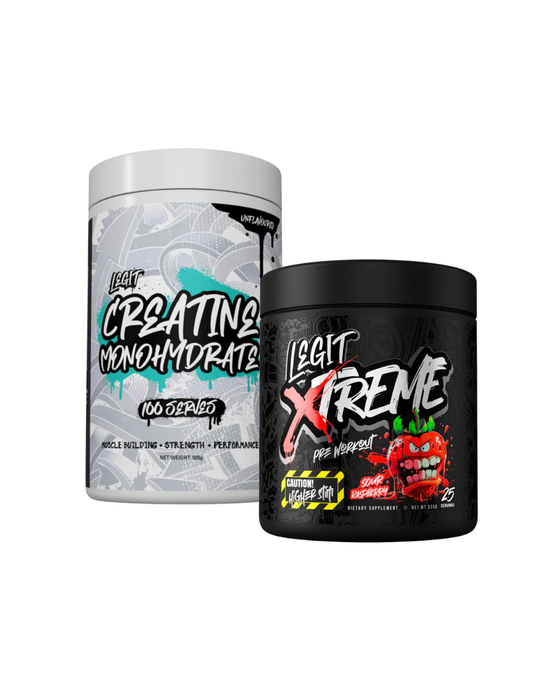 Legit Xtreme Pre Workout + 100 Serve Creatine Bundle