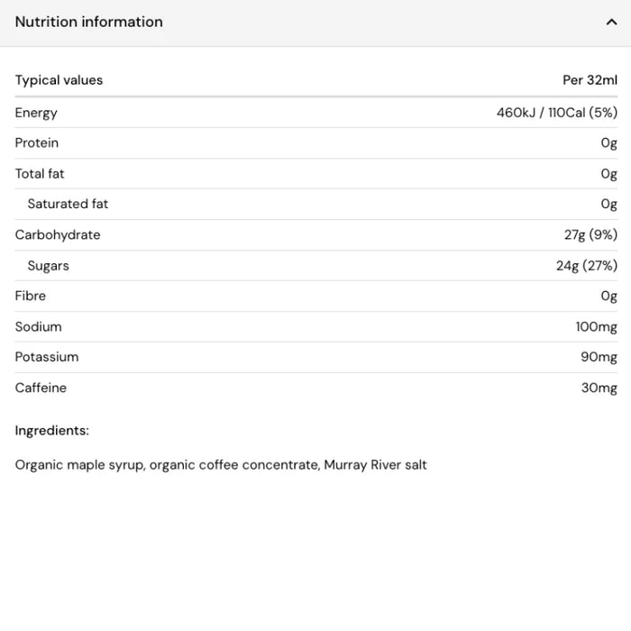 Maple + Coffee Energy Gels