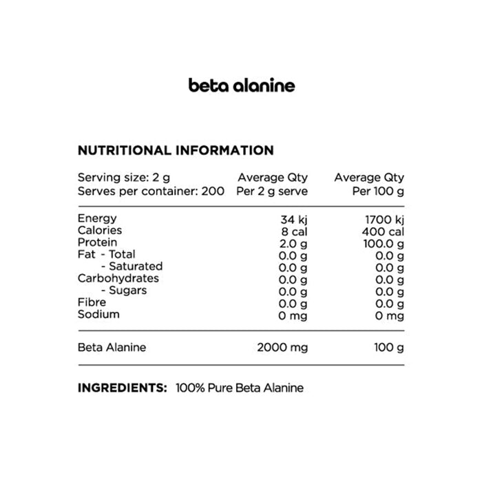 Beta-Alanine 100% Pure