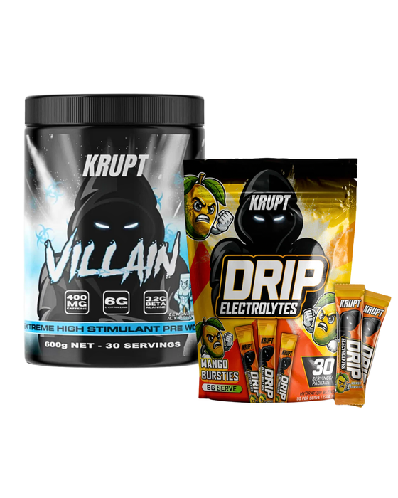 Villain Pre Workout and Drip Electrolytes Bundle (RRP 129.95)