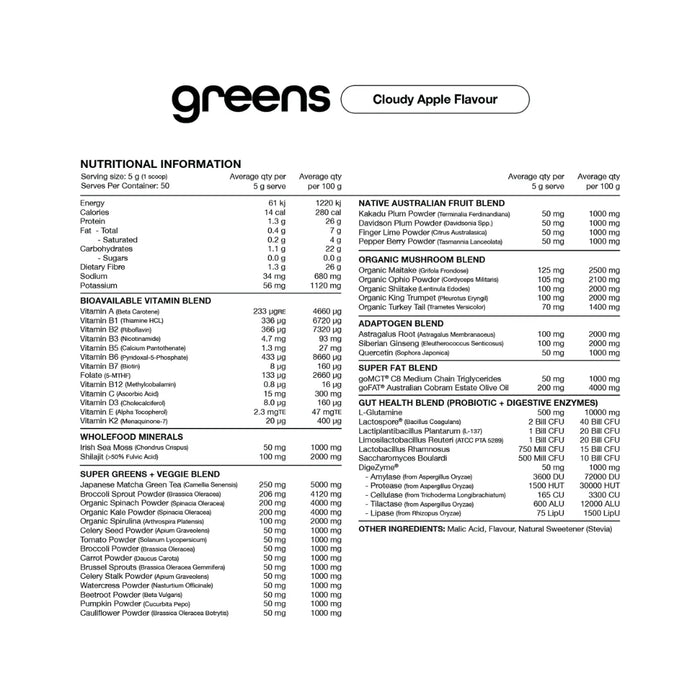 Greens (50 Serve Tub)